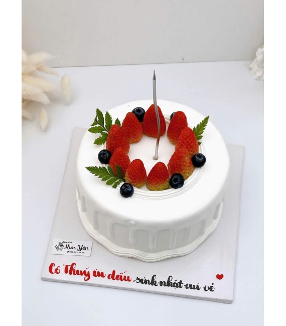 Bánh Kem Trái Cây hot 2026 phủ đầy dâu tây