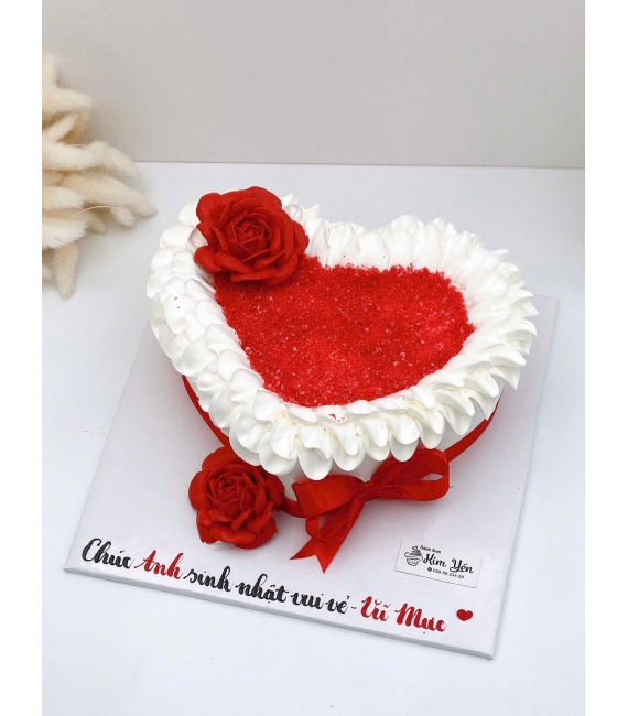 Bánh kem tặng cho anh yêu hình trái tim