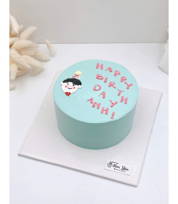 Bánh Kem Hàn Quốc tone xanh dương 