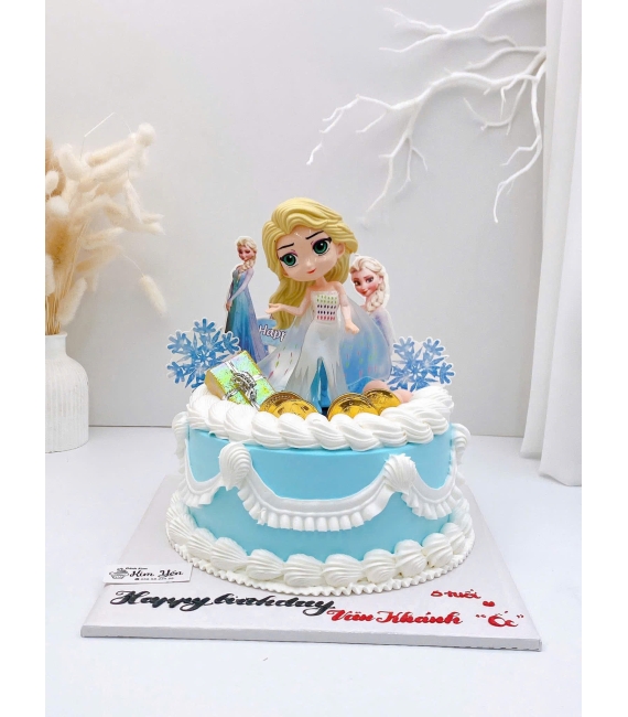 Bánh kem dành bé công chúa lên 6 tuổi 