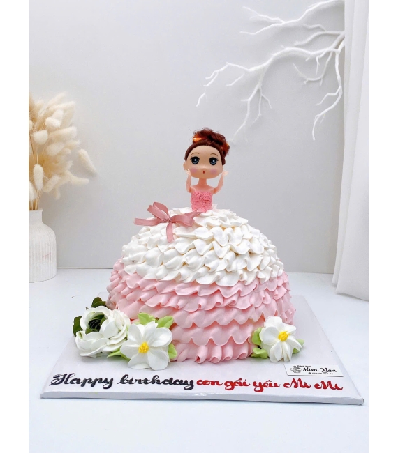 Bánh kem tạo hình công chúa hot 