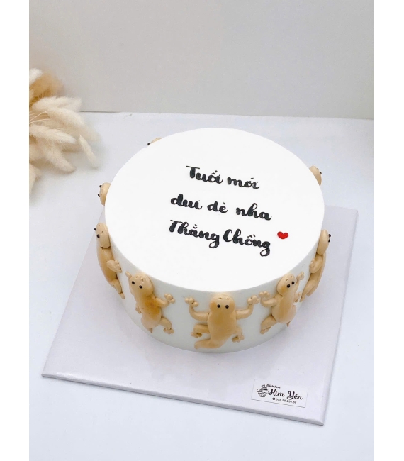 Bánh Kem Hàn Quốc tạo hình con thằn lằn nhây bựa 
