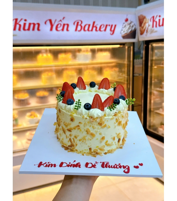 Bánh kem bắp kết hợp phô mai trái cây mẫu hot 