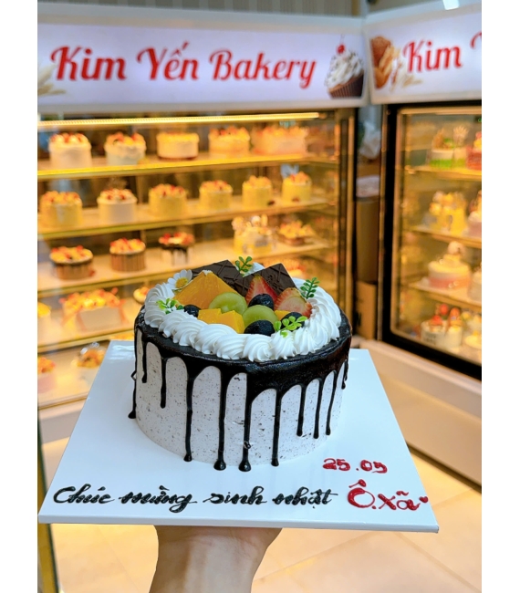 Bánh kem trái cây tặng ông xã hot 
