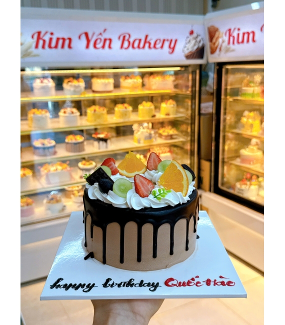 Bánh kem trái cây mix trái cây theo yêu cầu 