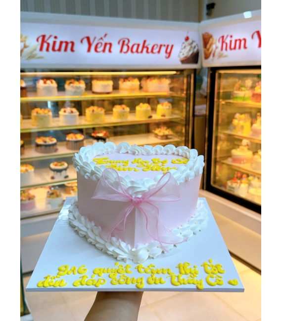Bánh kem trái tim tặng nữ hot 