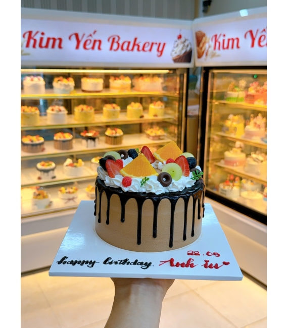 Bánh kem trái cây mix trái cây theo yêu cầu tặng anh yêu 