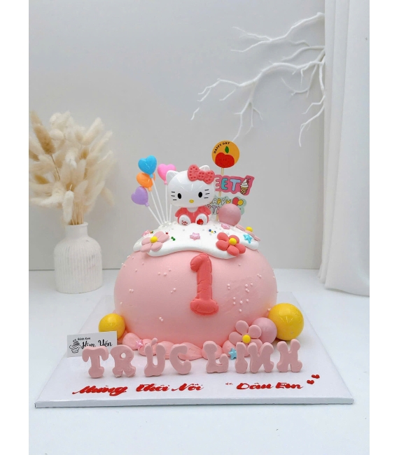 Bánh kem công chúa dành cho bé gái 1 tuổi 