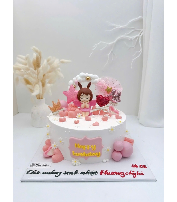 Bánh kem công chúa dành cho bé gái 6 tuổi 