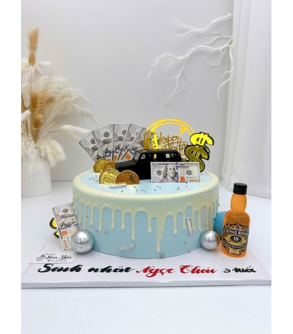 Bánh kem tặng cho anh yêu mix phụ kiện theo yêu cầu 