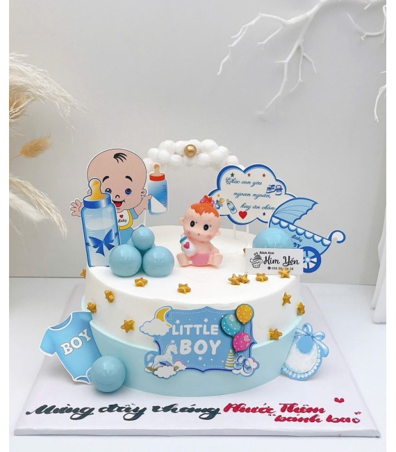 Bánh kem bé trai yêu lên 2 tuổi 
