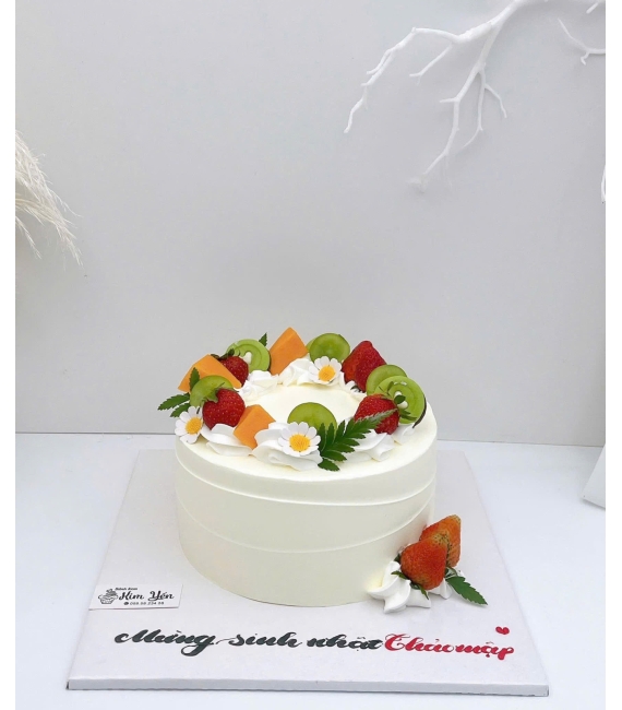Bánh kem trái cây tặng bạn thân là nữ  mix trái cây theo yêu cầu 