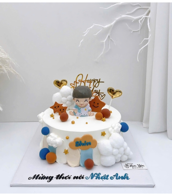 Bánh kem bé trai làm theo yêu cầu hot 