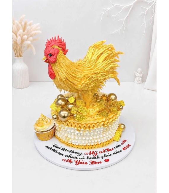 Bánh Kem tạo hình chú gà vàng hot 