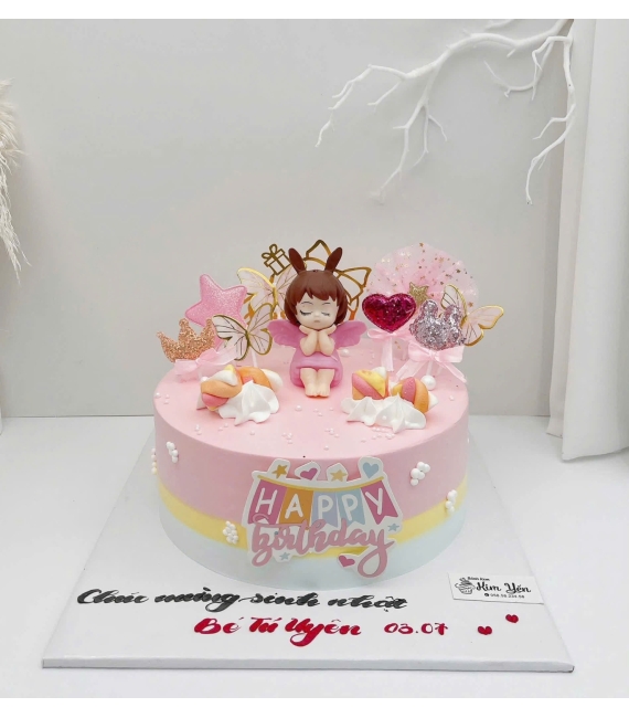 Bánh kem dành cho bé gái mẫu bánh tặng 12 tuổi 