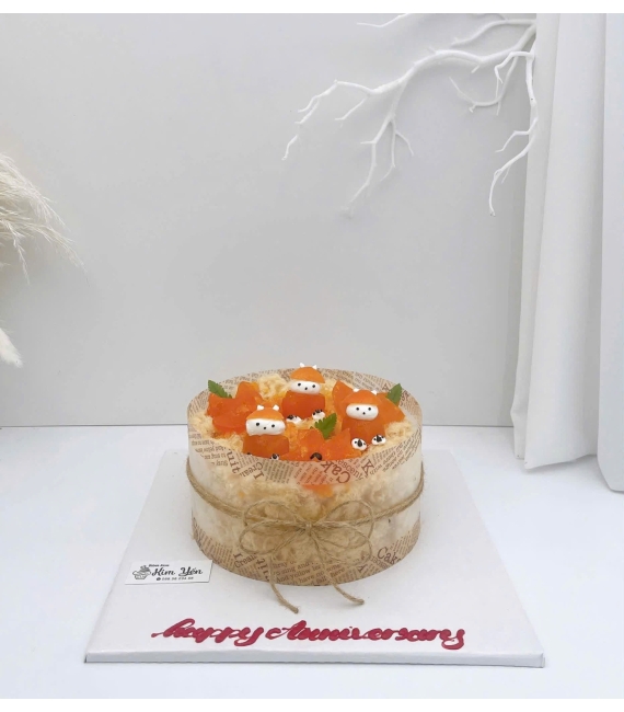 Mẫu bánh bông lan trứng muối tặng nữ hot 